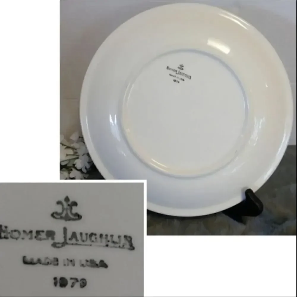 Homer Laughlin Vintage‎ 1979 Yellow Flowers Set of 2 Dinner Plates